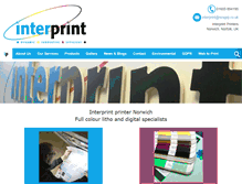 Tablet Screenshot of interprint-services.co.uk